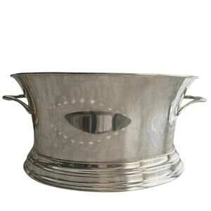 Pottery Barn Heritage Silverplate Party Bucket Large Champagne Luxury Fancy